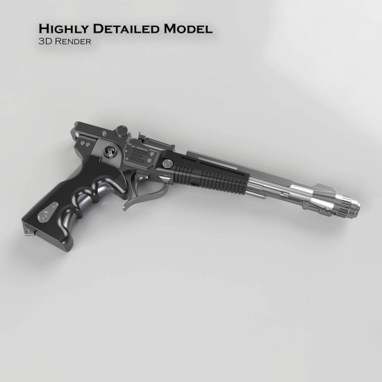 The Mandalorian Inspired Imperial Heavy Blaster Pistol STL Files for 3D Printing